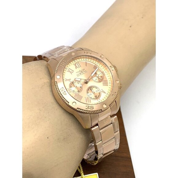 Invicta Women\'s Watch 28057 Wildflower Quartz Chronograph Rose Gold Steel main image 4